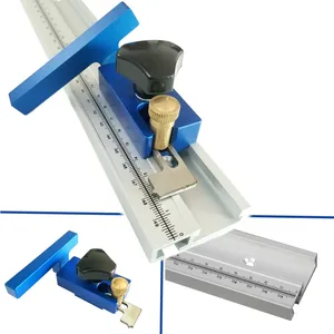 Деревообрабатывающий T треки слот дорожки 400600800 Алюминий сплав Т-образными пазами дорожка со шкалой для деревообрабатывающий фрезерный станок