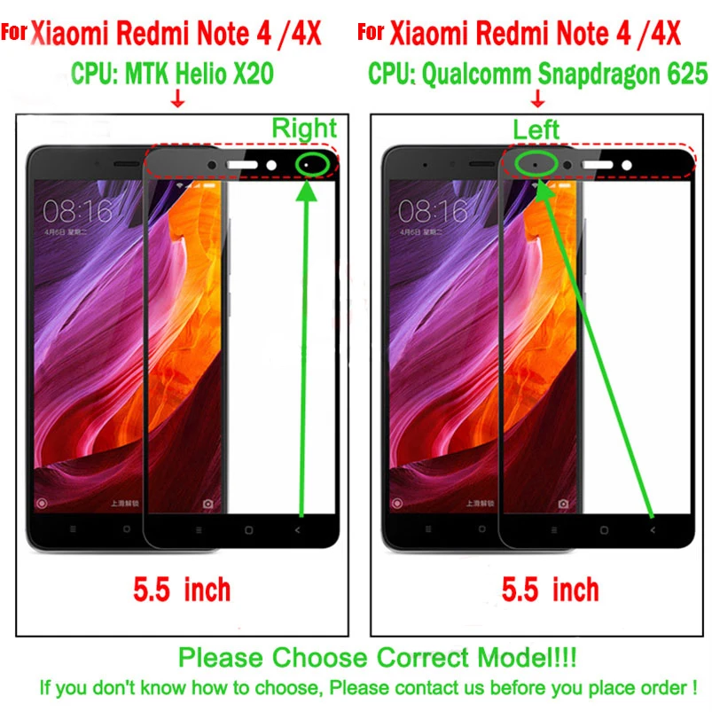 Защитное стекло закаленное 9H для Xiaomi Redmi Note 4/6/Redmi 5A/4A/Redmi 5 plus/4X/5|Защитные стёкла и