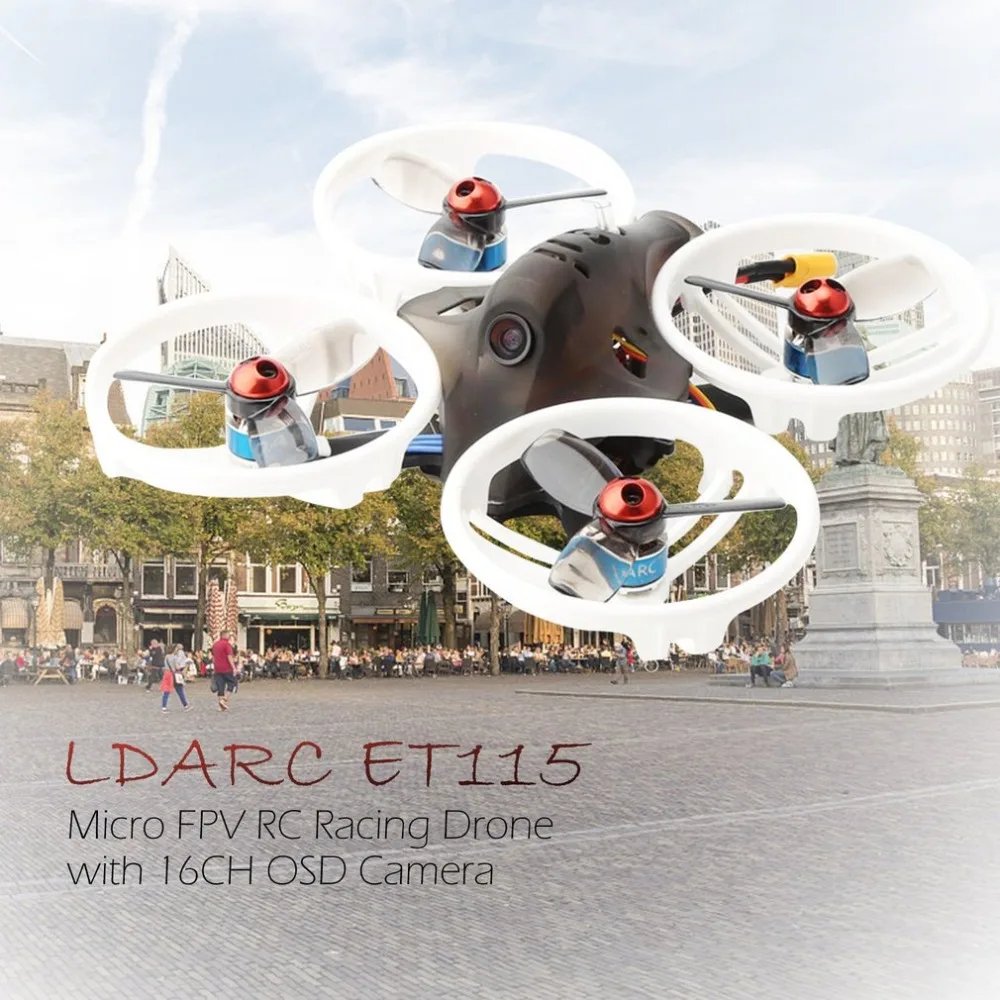 KINGKONG/LDARC ET 5 8G Series ET100 ET115 ET125 3S V2 микро FPV гоночный Дрон 800TVL камера 16 каналов 25 мВт 100
