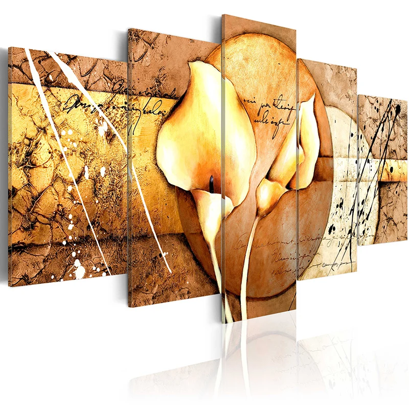 Домашний Декоративный Настенный декор с абстрактным цветочным принтом плакат