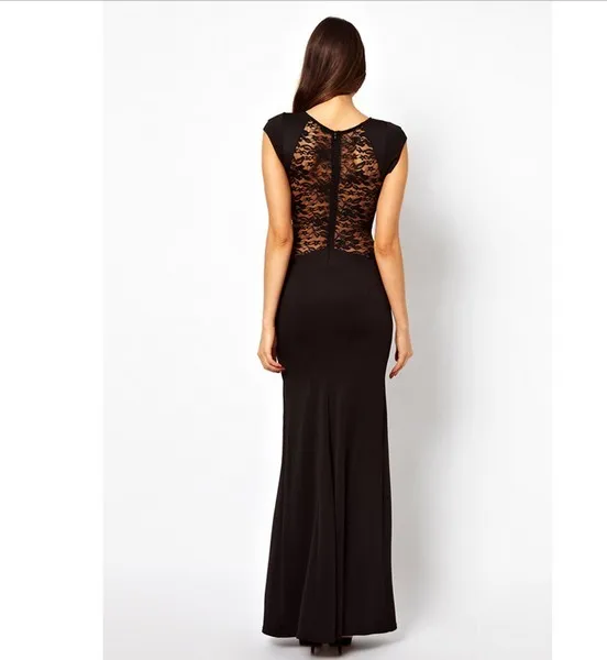 2018 летнее Новое кружевное платье с коротким рукавом сексуальное разрезом сзади