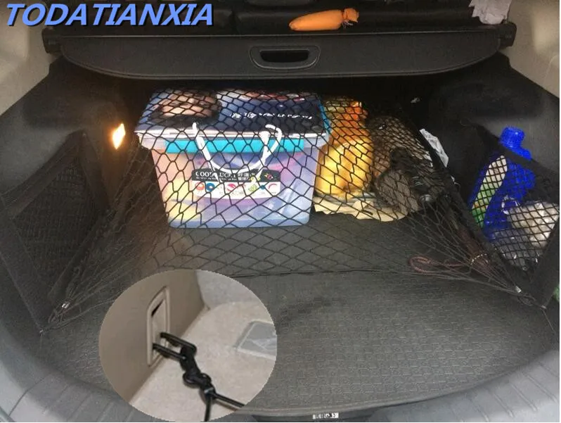 Черная нейлоновая Автомобильная сетка для polo honda crv volvo s40 hyundai i20 c4 picasso honda shadow ford focus mk3 touran e36
