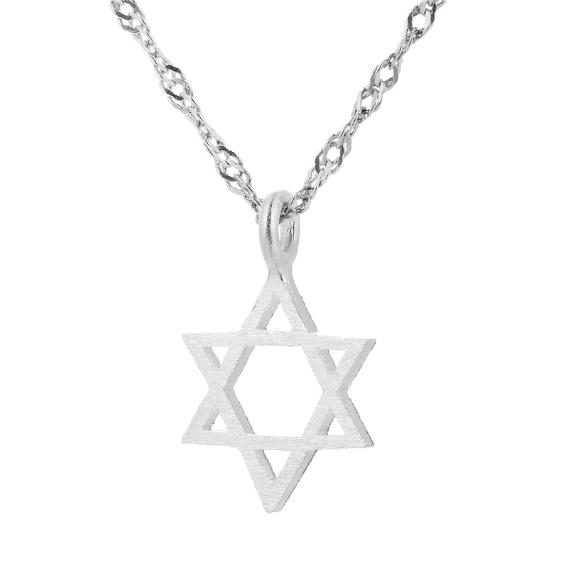 Женское и мужское ожерелье с кулоном Звезда Давида из 100% серебра 925 пробы 2019|star of