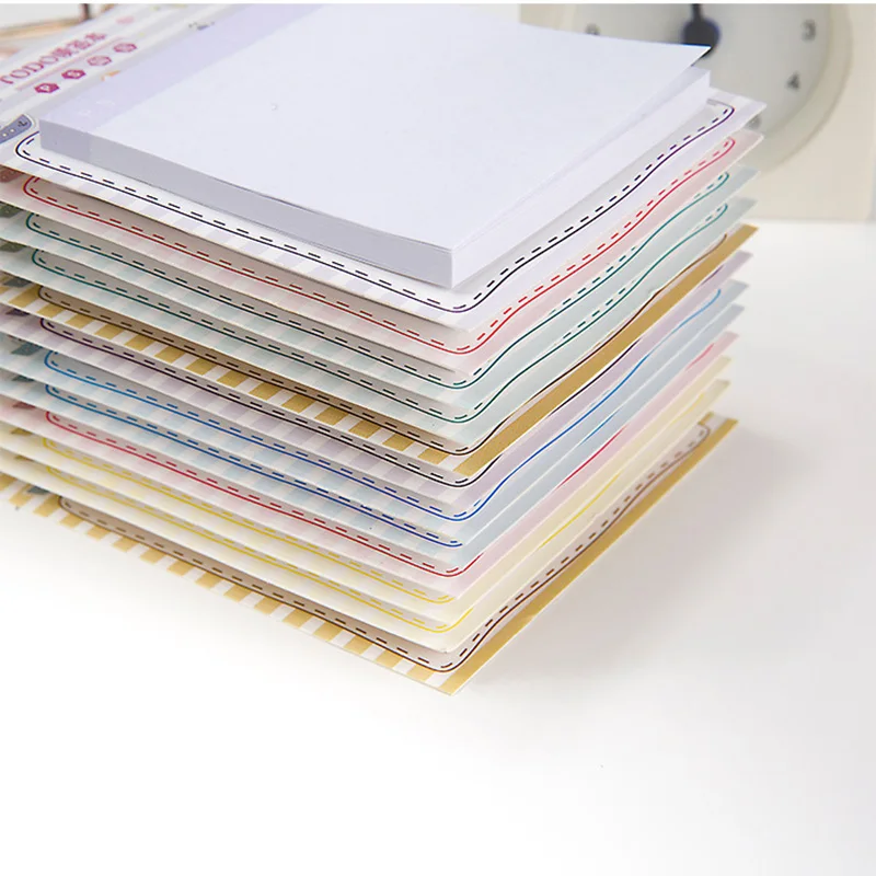 Блокноты школьные канцелярские принадлежности заметки Soild Цвет Memo Pad 80 страниц
