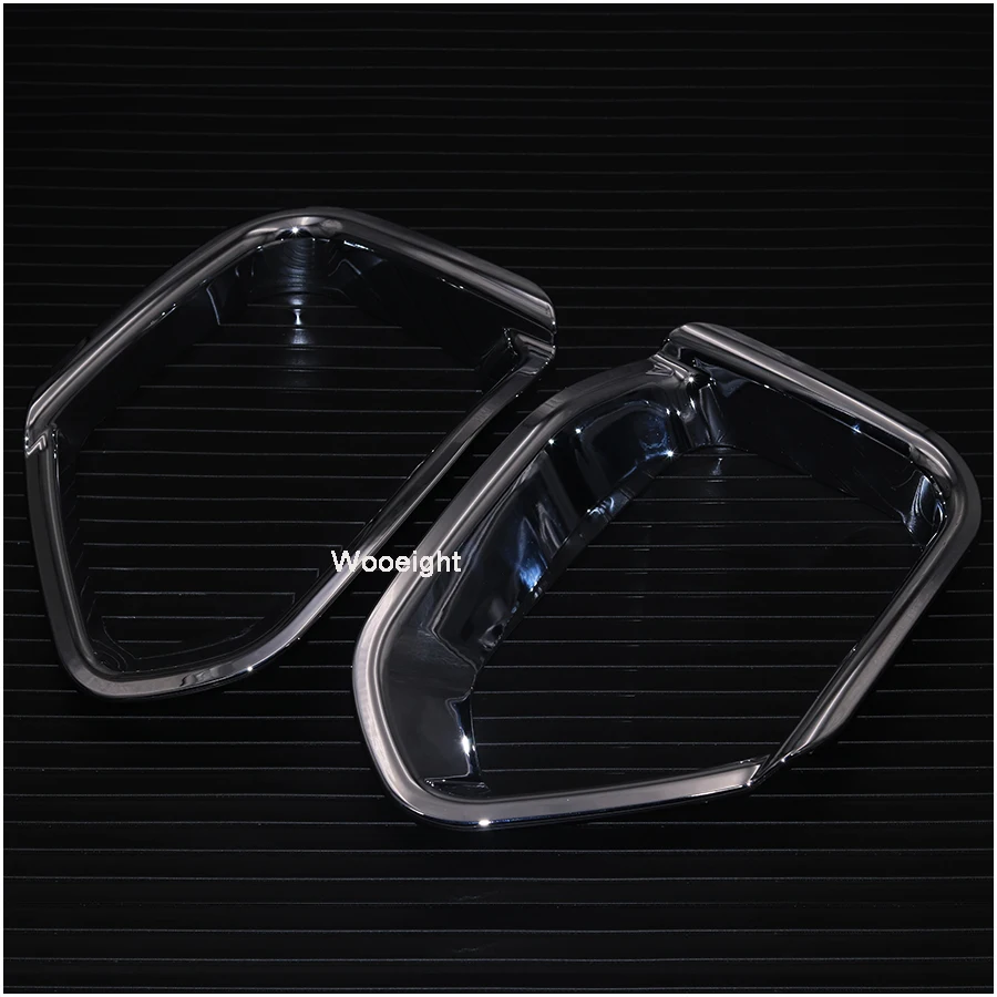 Wooeight 2Pcs ABS Chrome Car Rear Fog Light Lamp Foglight Bumper Cover Trim Bezel Frame Molding For Subaru XV Crosstrek 2018 | Автомобили