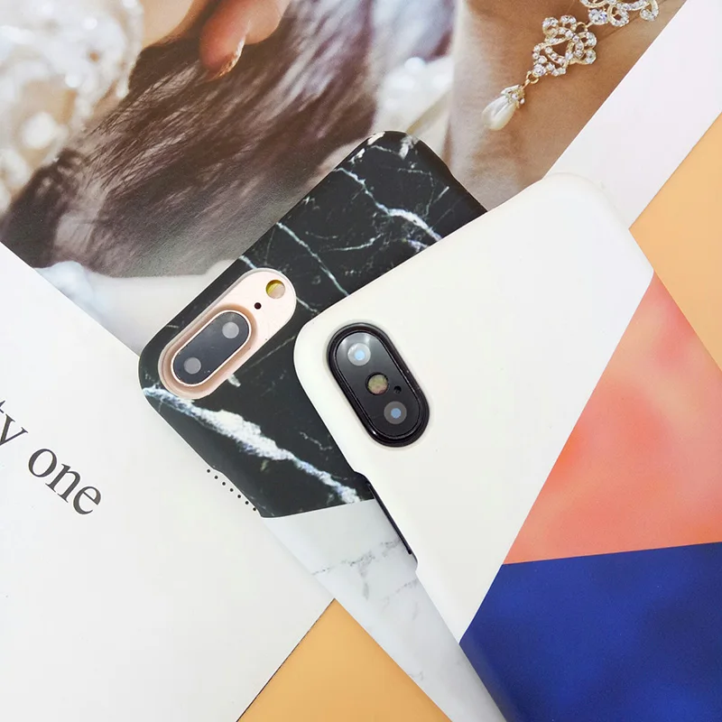 Geometry Stripe Line Case for iPhone X 10 Ultra Thin Matte Hard PC Cover Coque 7 8 6 6S Plus Marble Hoesjes |