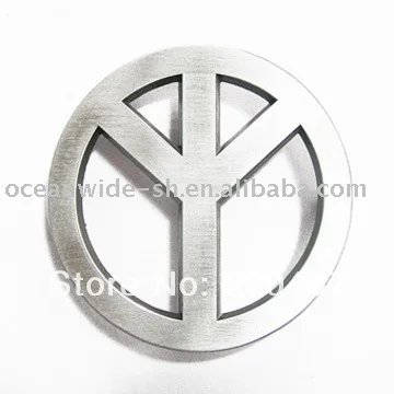 Модная пряжка для ремня в розницу (пряжка со знаком мира) BUCKLE-T027 Бесплатная