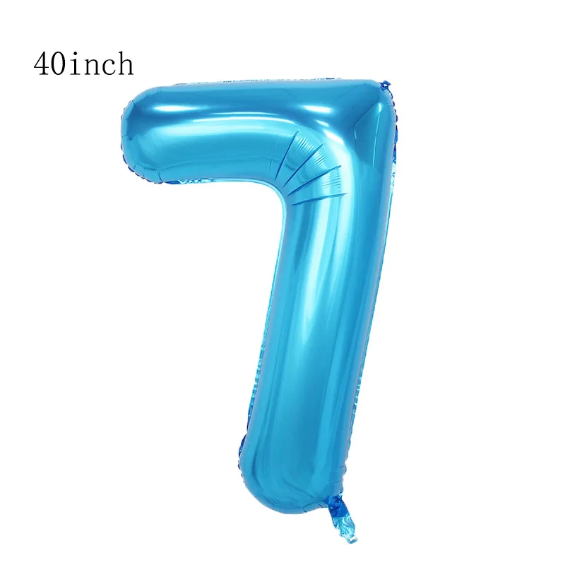 40inch blue 7 1 шт., гигантский шар-История игрушек, 18 дюймов, фольгированный шарик, мультфильмы, Вуди Базз Лайтер, украшения для дня рождения, Детские вечерние принадлежности, игрушки - Цвет: 40inch blue 7