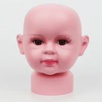 34 cm unbreakable realistic plastic baby kid mannequin dummy head manikin heads