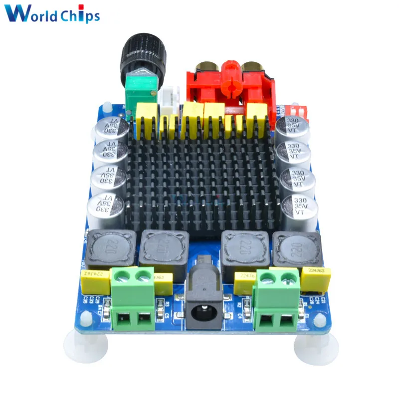 TDA7498 класс D 2X100 Вт двухканальный АУДИО стерео усилитель доска 2*100 Вт цифровой усилитель мощности плата модуль высокой мощности 15-34 в
