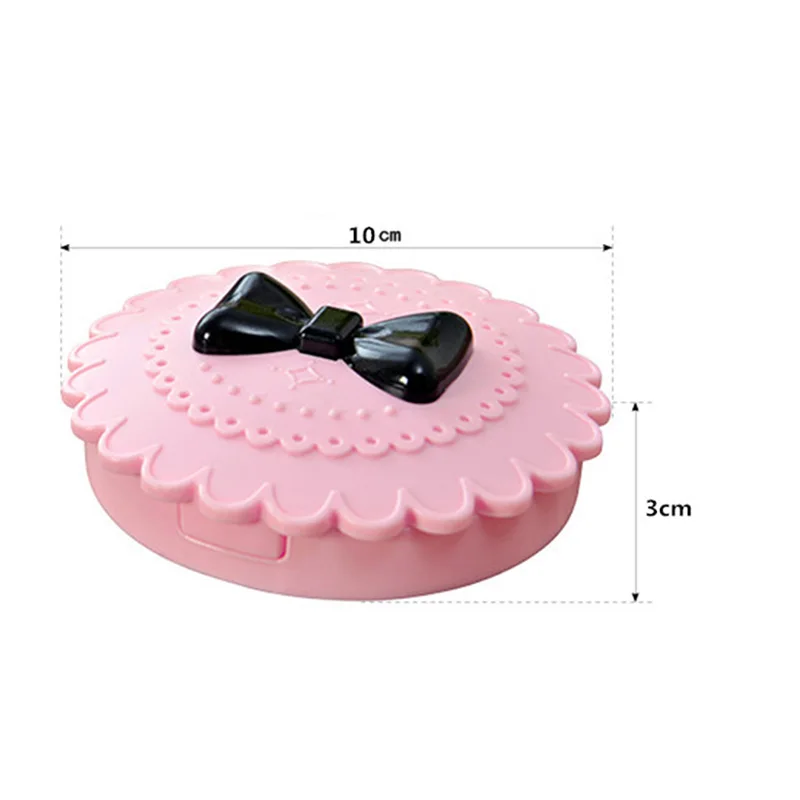 

New Fashion Flower Eyelash Storage Box Light Makeup Cosmetic Organizer Mirror Case -15