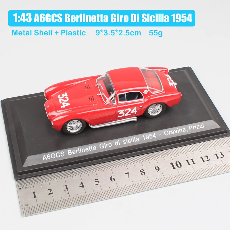 Классический масштаб 1:43 старый A6 GCS берлинетта тур из Сицилии Италия 1954 racer No.324