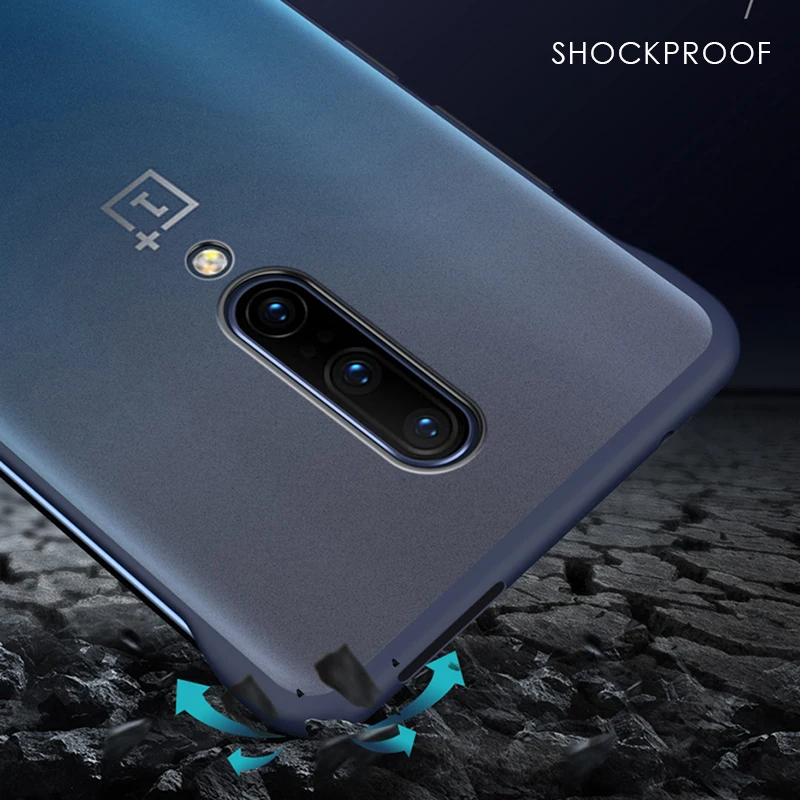 Ультратонкий матовый чехол Oneplus 7 Pro без отпечатков пальцев с изогнутой задней