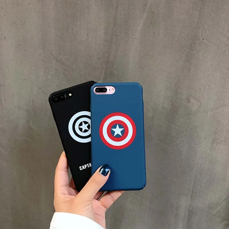 Матовый чехол для телефона с рисунком Бэтмена Супермена Капитана Америки iPhone X XR