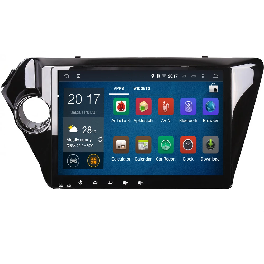 Автомагнитола 4 Гб + 32 ГБ Android 10 4G мультимедийный видеоплеер навигация GPS для KIA RIO 3