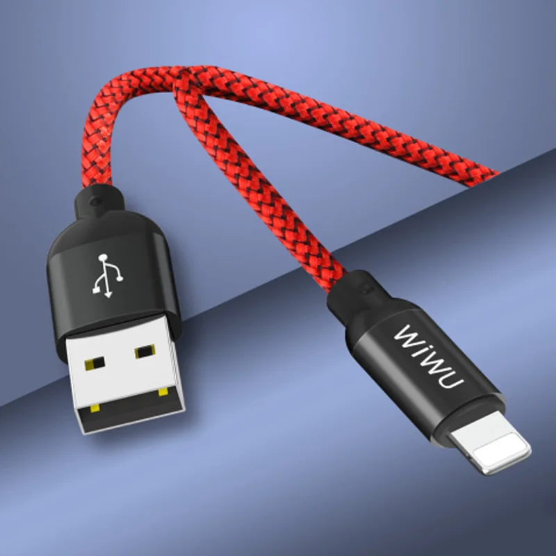 WIWU мобильный телефон кабель для быстрой зарядки 2 4 А USB передачи данных iPhone X 8 8P 7 6S