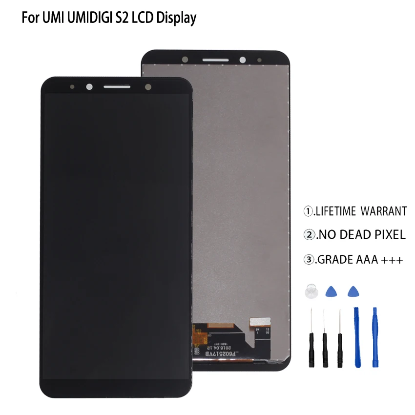 Оригинальный Для UMI Umidigi S2 ЖК дисплей сенсорный экран дигитайзер для в сборе