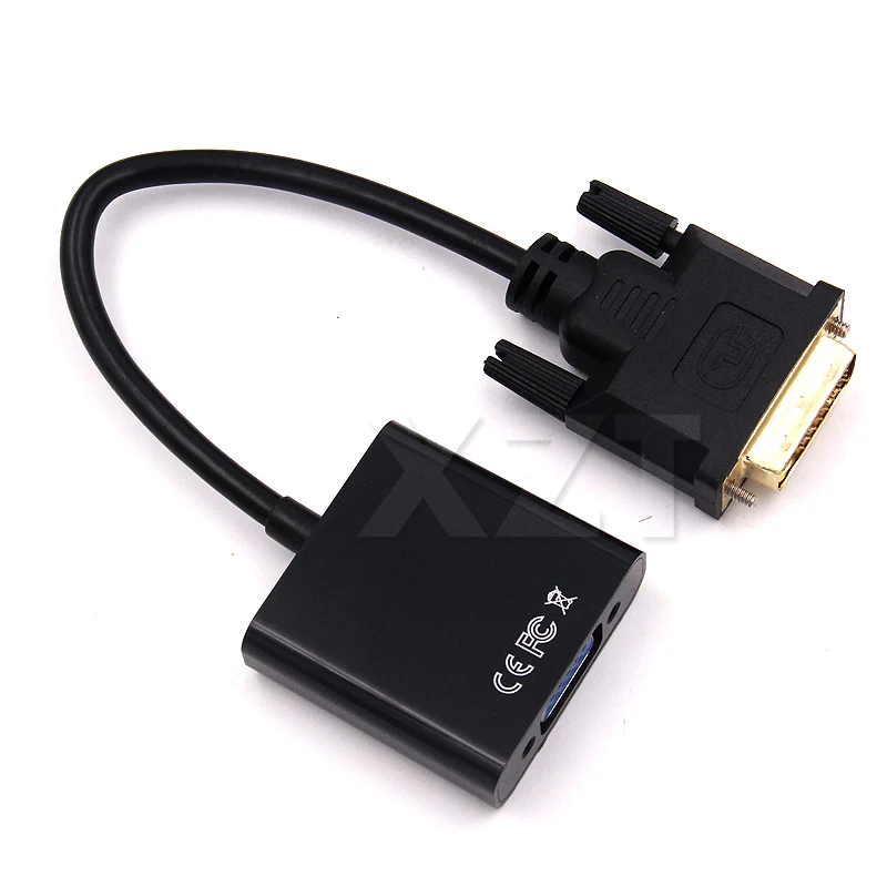 Кабель DVI-VGA 20 см Active HD 1080P штекер-гнездо кабель 24 + 1 в VGA 25-контактный