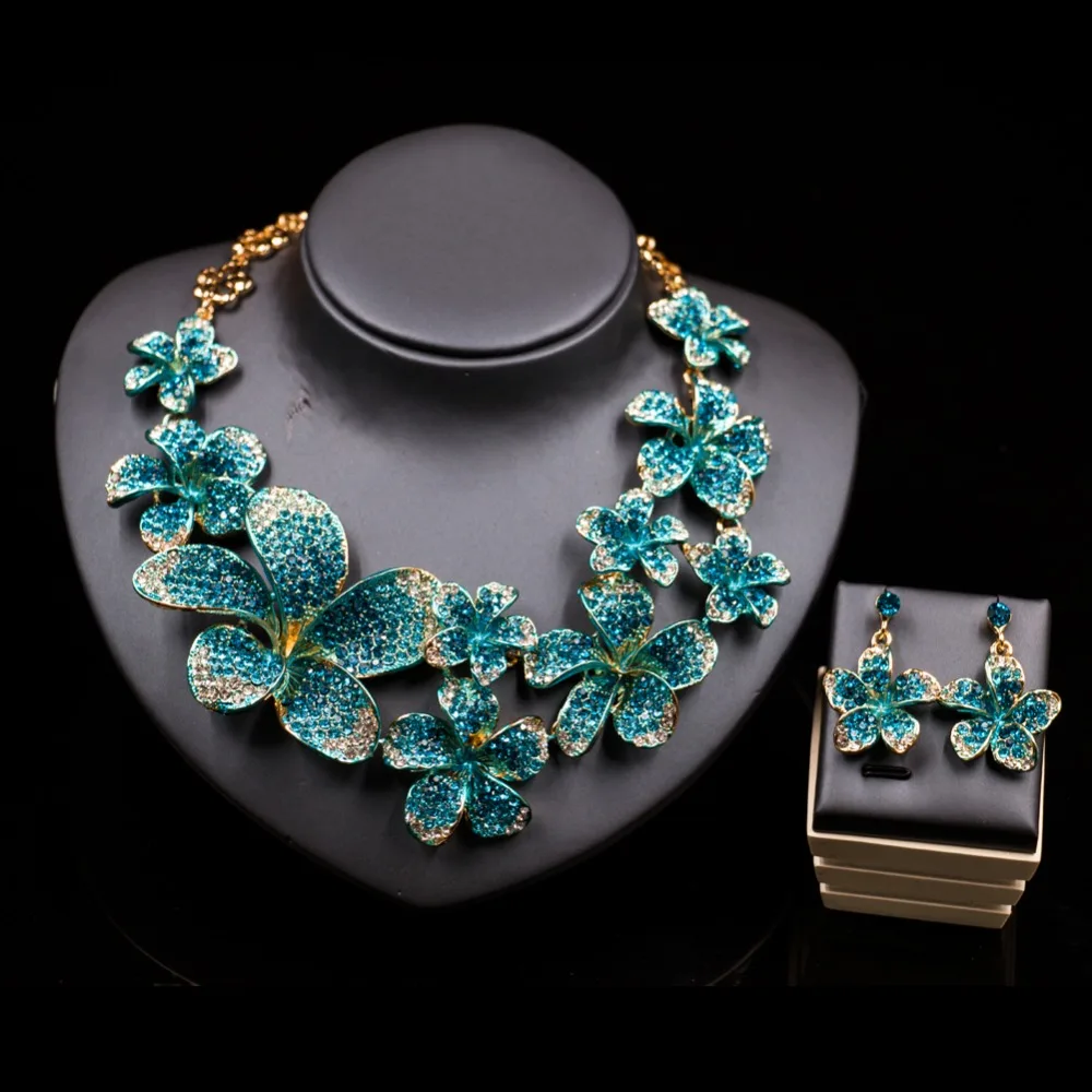 LAN дворец parure bijoux femme (украшения своими руками) Свадебный комплект ювелирных