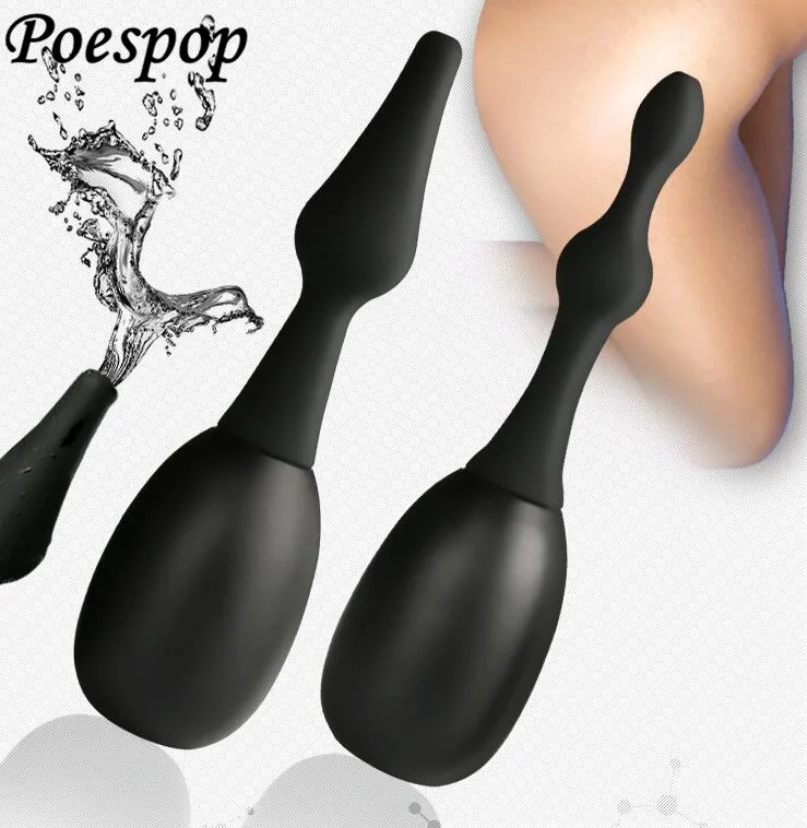 POSEPOP безопасный мягкий силиконовый гей анальные душевая очистка Enemator для ануса