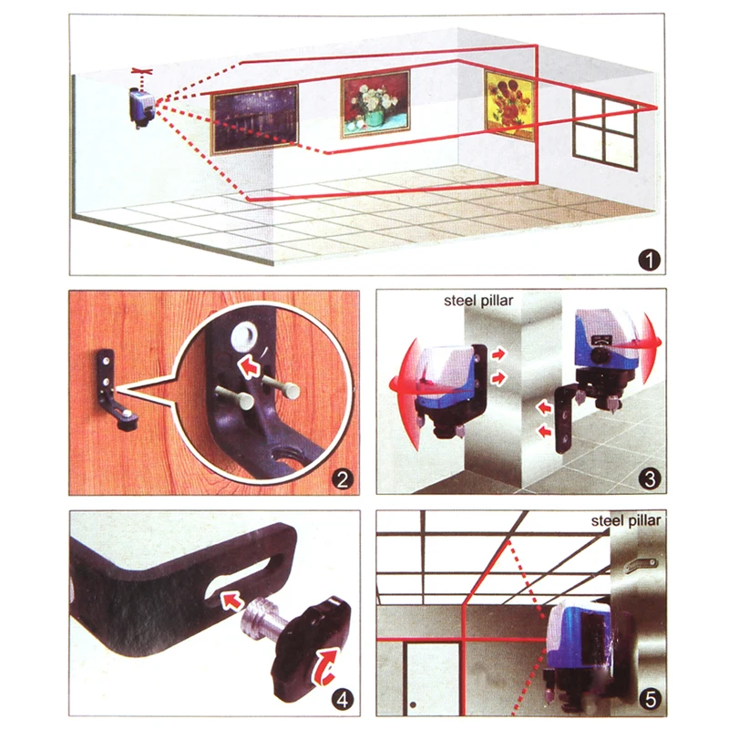 Durable Laser Level Bracket Super Strong Magnet Attracts L-bracket Leveling MAR13_0 | Инструменты