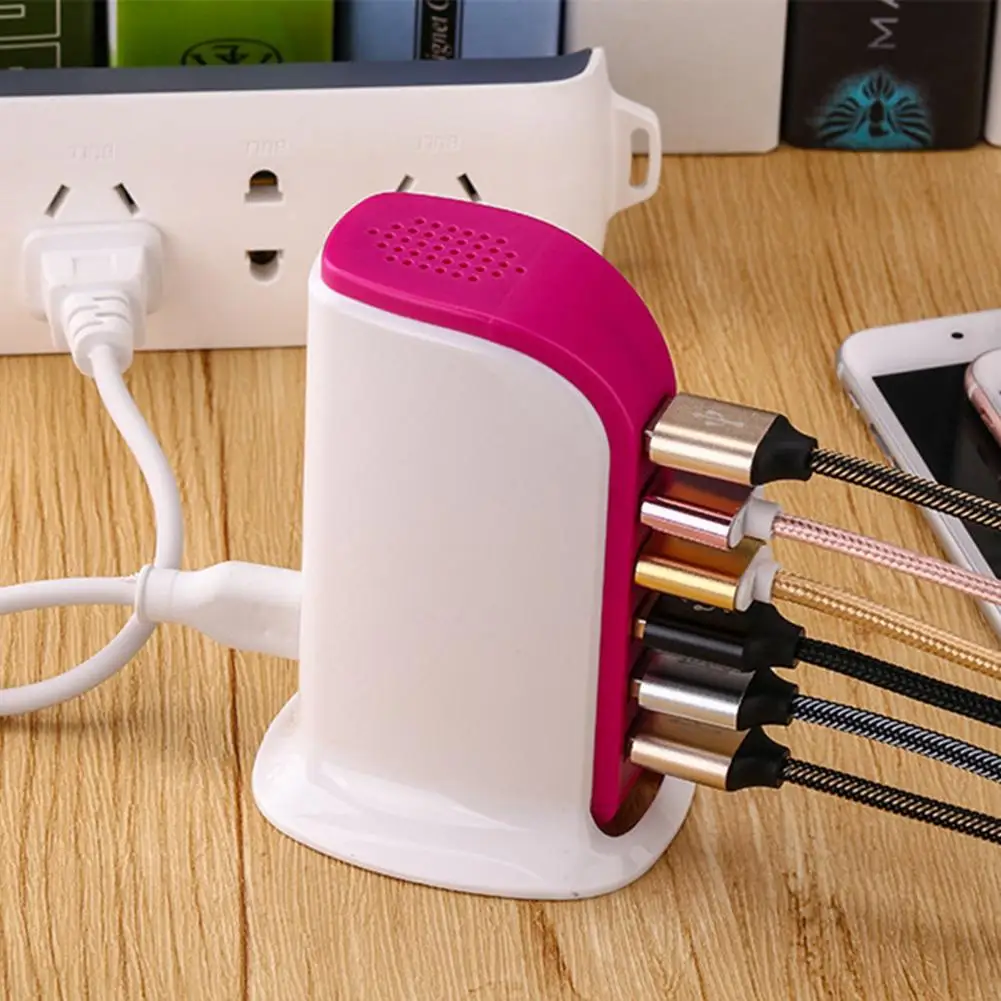 6 портов usb-хаб зарядное устройство 6А быстрая зарядная станция настольная дорожная розетка EU/US вилка для мобильного телефона зарядная станция для планшета