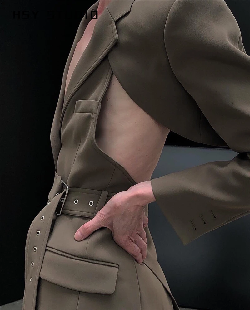 【HSY studo】2019 Новое Осеннее высококачественное женское зауженное пальто впору