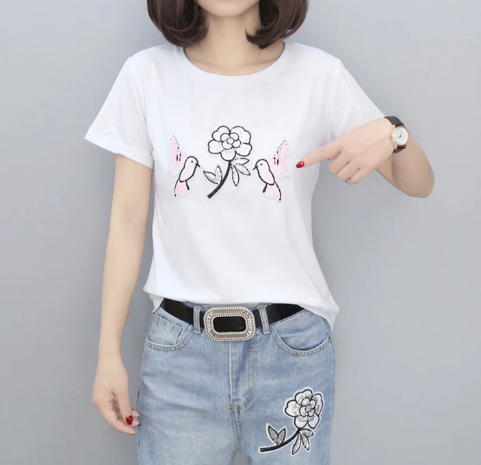 Модный комплект из двух предметов с пайетками женская летняя одежда S-2xl большие