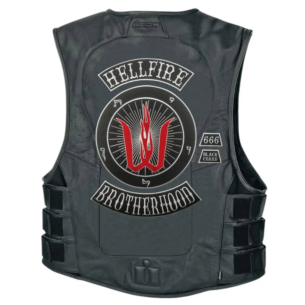 Нашивка для мотоцикла Hellfire с вышивкой на заказ куртки одежды бесплатная доставка