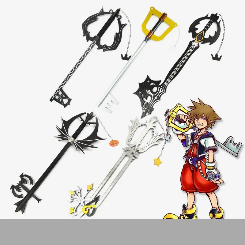 

Kingdom Hearts Sora Cosplay Prop Weapon Wooden Adult Costume Props