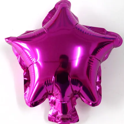 rose star 50 шт./лот, 5 дюймов, воздушные шары из фольги с сердечками и звездами, вечерние воздушные шары, милые Свадебные Воздушные шары с днем рождения, вечерние украшения, подарки - Цвет: rose star
