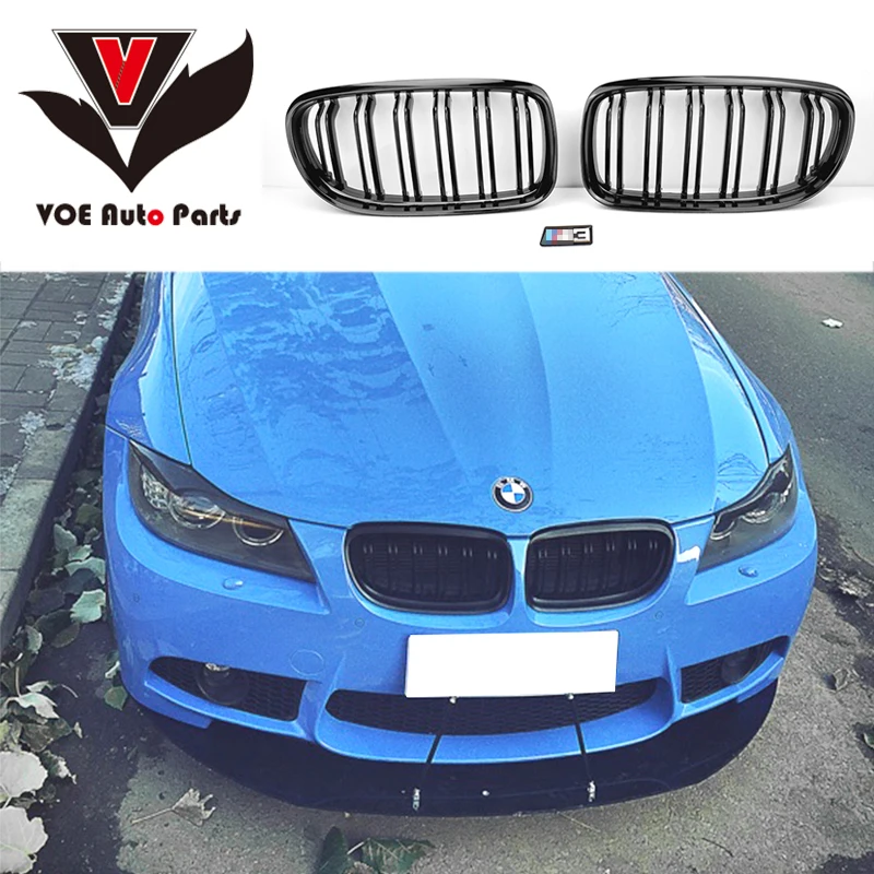 2009 2012 почечный ABS пластик глянцевый черный E90 M3 стиль гоночный гриль решетка для BMW