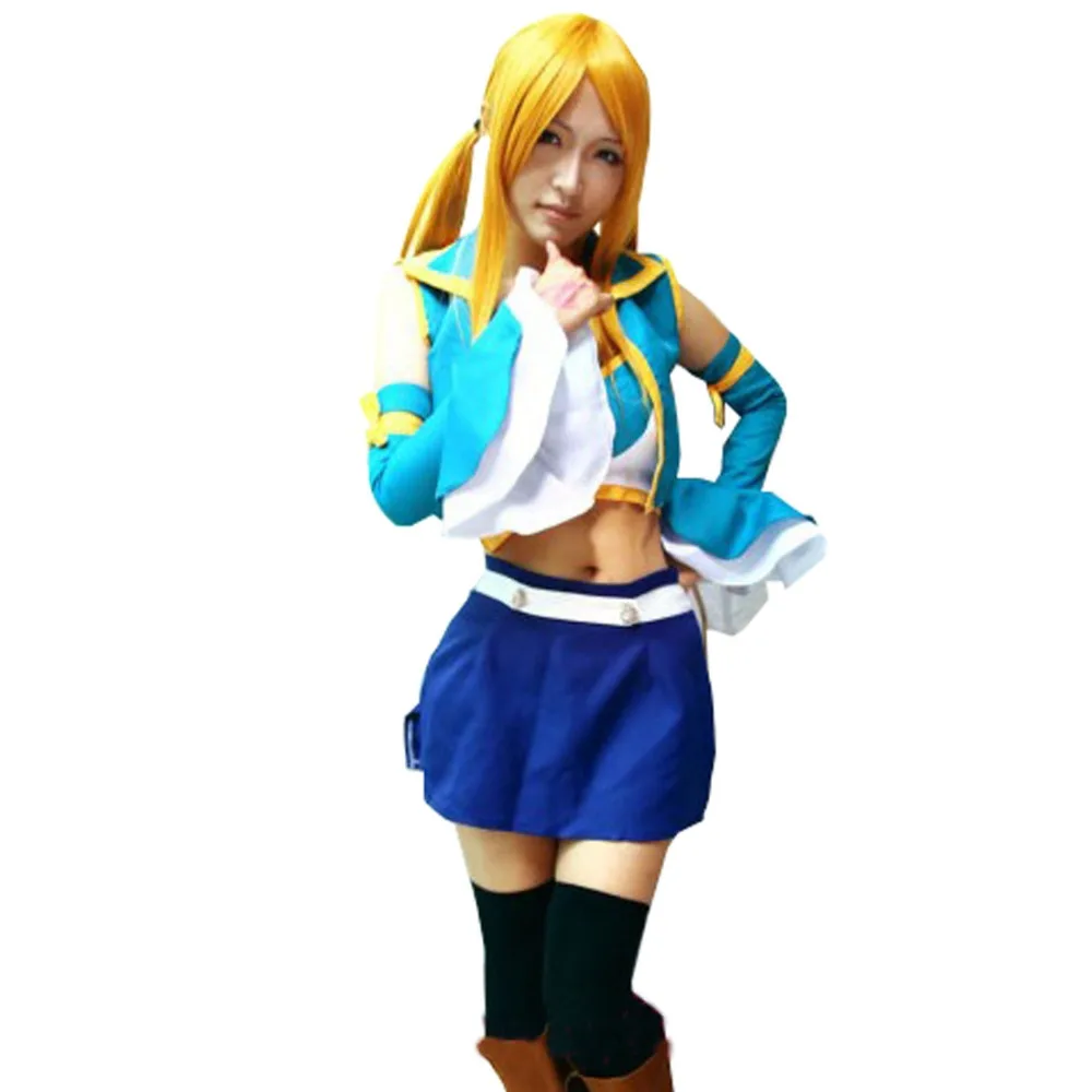

2017 New Fairy Tail Lucy Heartfilia manga Cosplay Costume Tailor made