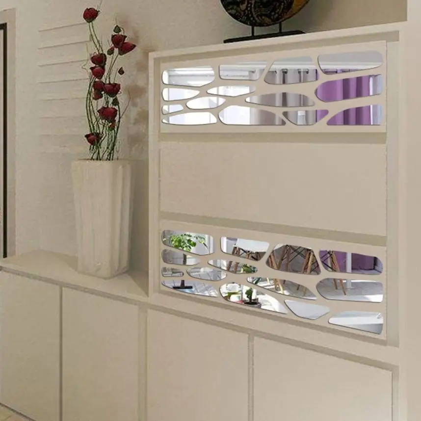 Домашний декор современный зеркальный Стиль съемная наклейка художественная