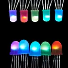 5 в 2-1000 шт RGB Полноцветный пиксельный IC APA106 F5 5 мм F8 8 мм круглый пиксель Arduino матовый светодиодный чип (как WS2812B)