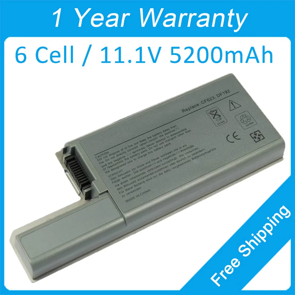 Новый аккумулятор для ноутбука dell Latitude D531 D820 0CF711 0CR160 0CW666 0CW674 0DF192 0DF230 0DF249 5200-310 9123-451