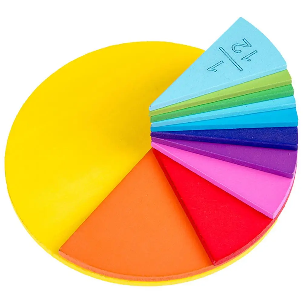 Деревянные круглые доска Математика доля Division учебных пособий развивающая