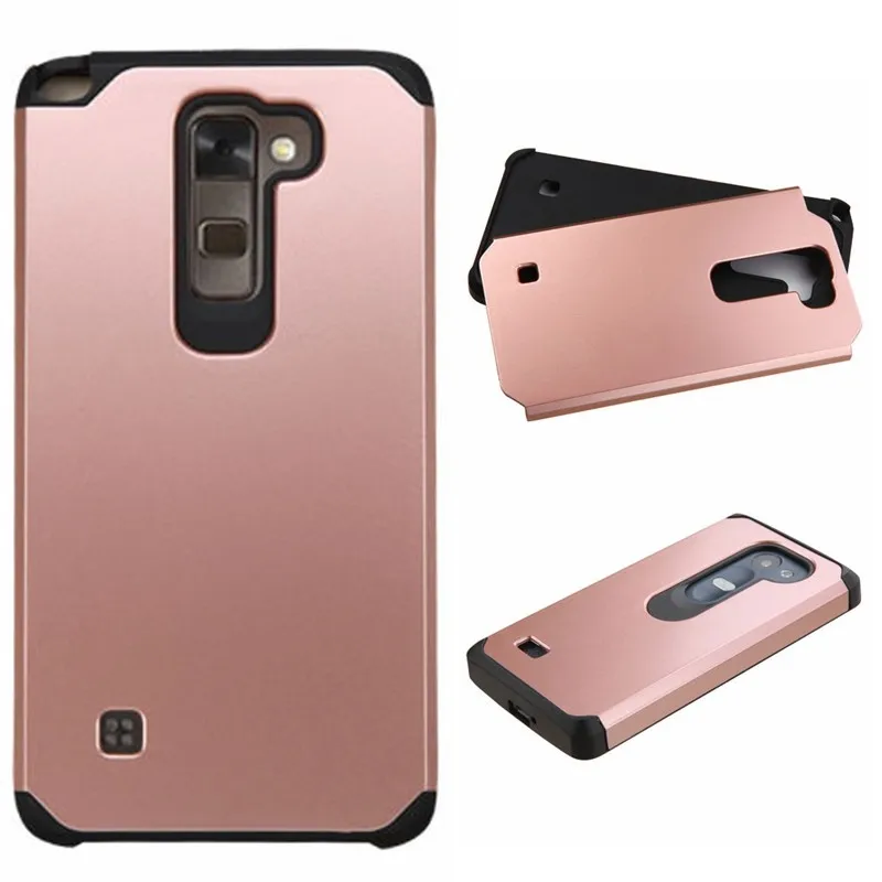 (10 ШТ./ЛОТ) Для LG Stylus 2 Case тонкий Гибридный Двухслойный Ударопрочный Броня Резина