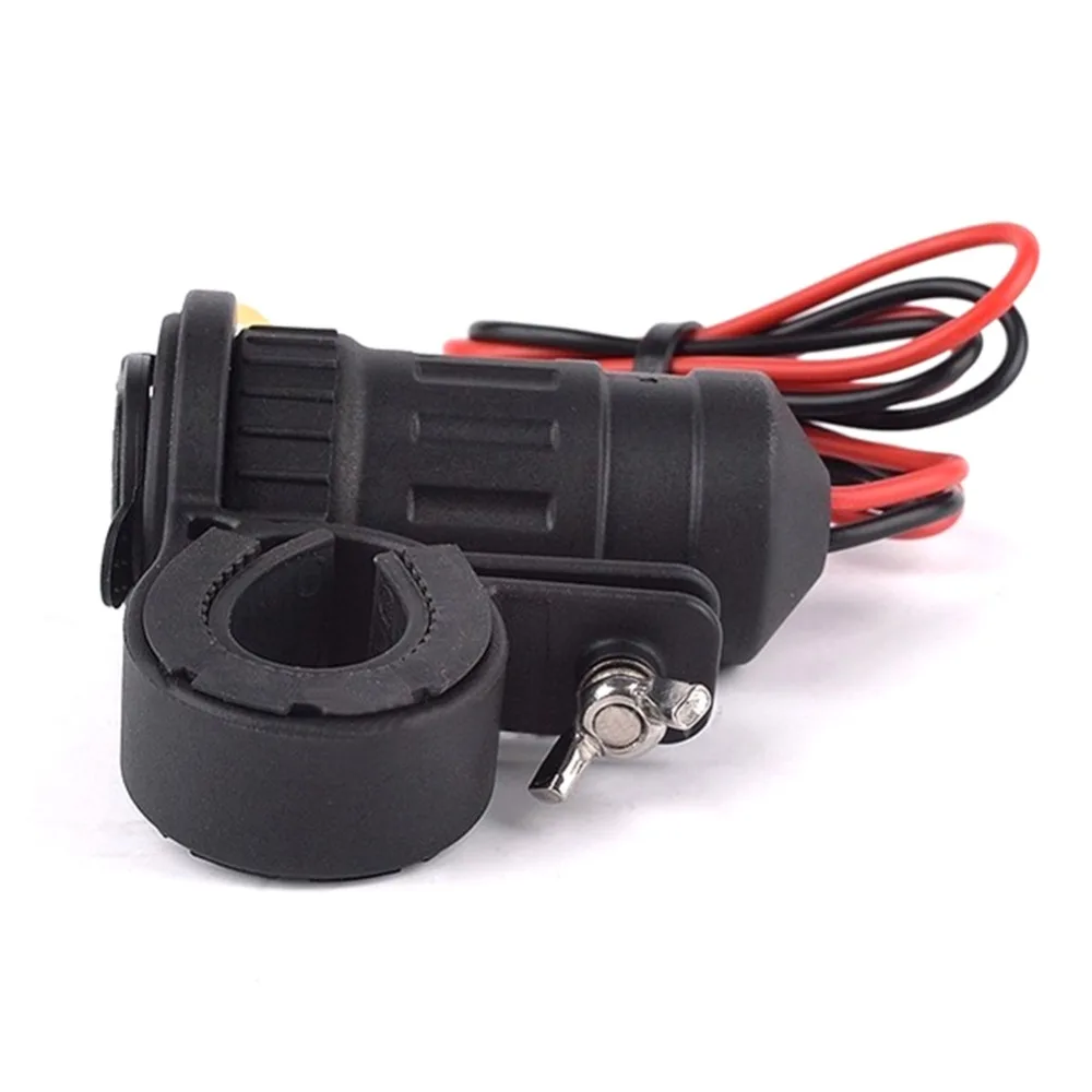 Waterproof 12-24V Outlet Power Jack Marine Motorcycles Dual USB Charger Adapter