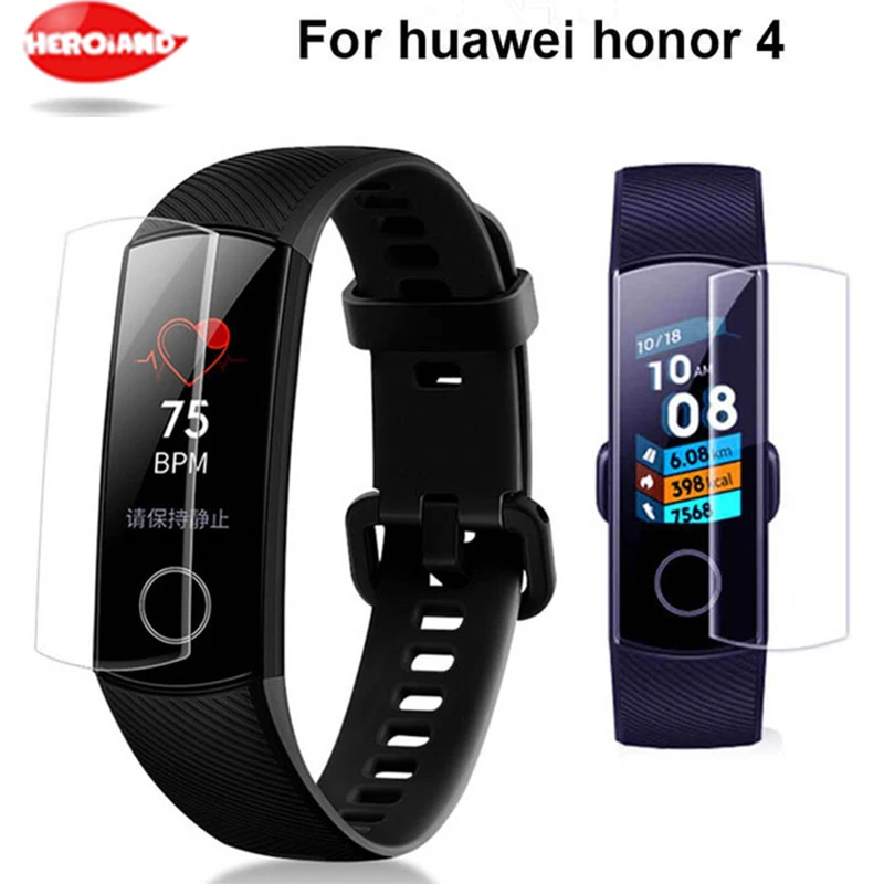 1/3/5 шт браслет для Huawei Honor Band 4 защитная пленка экрана HD аксессуары Glory часы не
