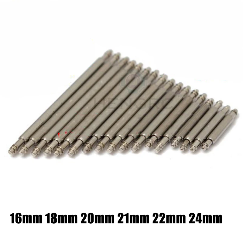 Watch Band Strap Accessories Stainless Steel Spring Bar 4pcs Silver Metal Watchbands Repair Tool 16-28mm Strap Link Pin