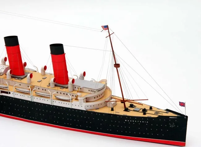 Paper Model Ship Canada Cunard liner MAURETANIA simulation toys 1:400 scale 60CM Long 3d puzzles handmade decoration papercraft | Игрушки и