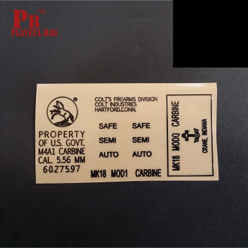 PB игривый мешок гелевые шаровые Пистолеты для jinming M4A1/ haowei MK18 DIY металлические