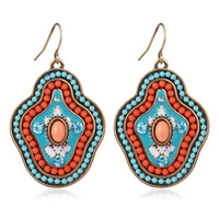 ful bohemian earring vintage jewelry drop earrings for women with alloy beads dangling earrings brincos 2022 new