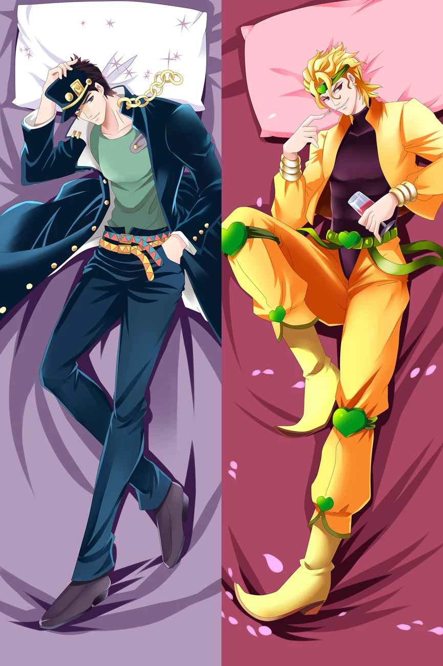 JoJo's аниме мужские Необычные Приключения Jotaro Kujo Noriaki Kakyoin Наволочка Чехол обнимающий тело