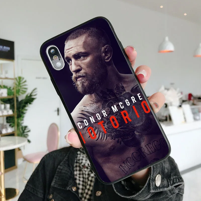 UFC Conor Mcgregor король Мягкий ТПУ силиконовый чехол для телефона для iPhone 6splus 7Plus 8Plus SE 5 5S 6 6S 7 8 MAX XR XS X10