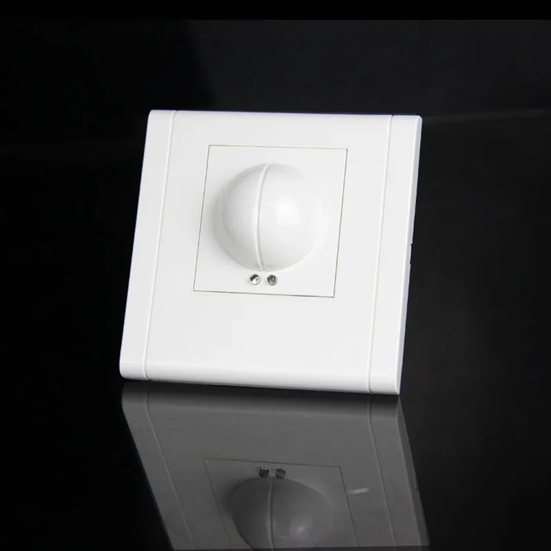 Free shopping 220/AC-240V/AC 360 degree Microwave Sensor Light Switch Induction Microwave Motion Sensor 86 motion sensor switch