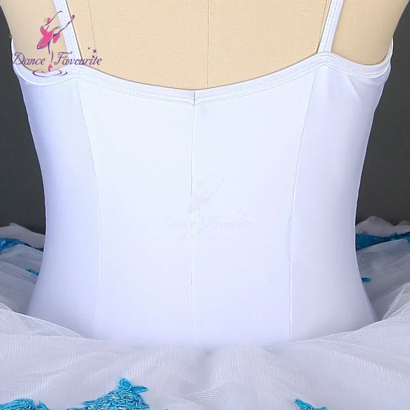 BLL010 Dance Favourite Ballet Tutu Pre-porfessional Costume Pancake Girl &amp Women with light sea blue applique | Тематическая