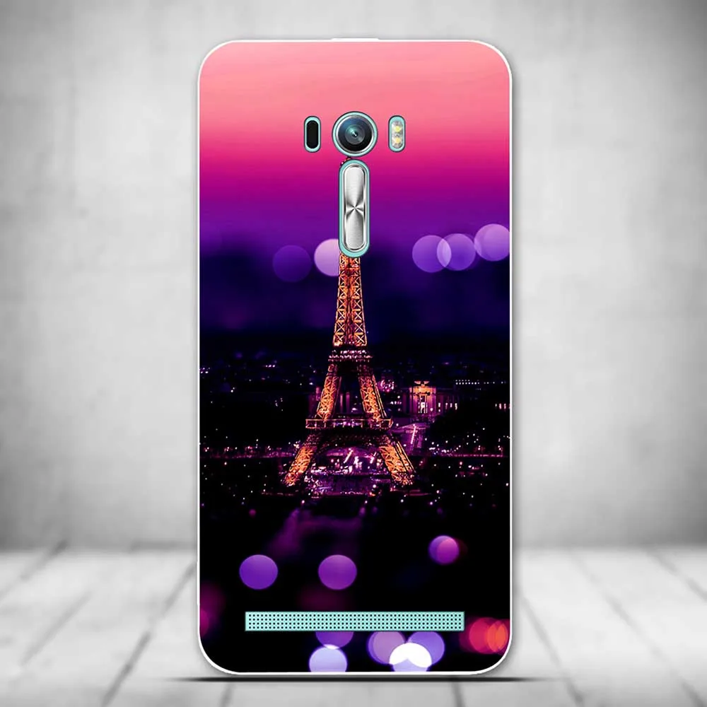 Мягкий чехол для ASUS ZenFone 2 Laser ZE500KL силиконовая задняя крышка из ТПУ с принтом Asus