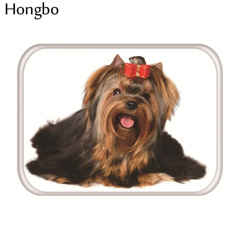 Модный милый фланелевый коврик для входной двери с животными Hongbo милые домашние